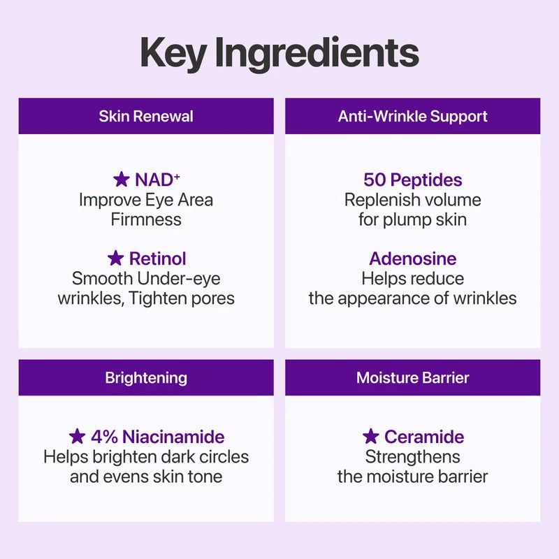 [NUMBUZIN] No.9 NAD Retinol Volumetox Eye Cream 10ml
