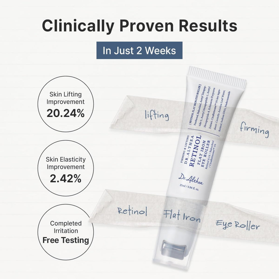 [DR.ALTHEA] Retinol Flat Iron Eye Roller 25ml